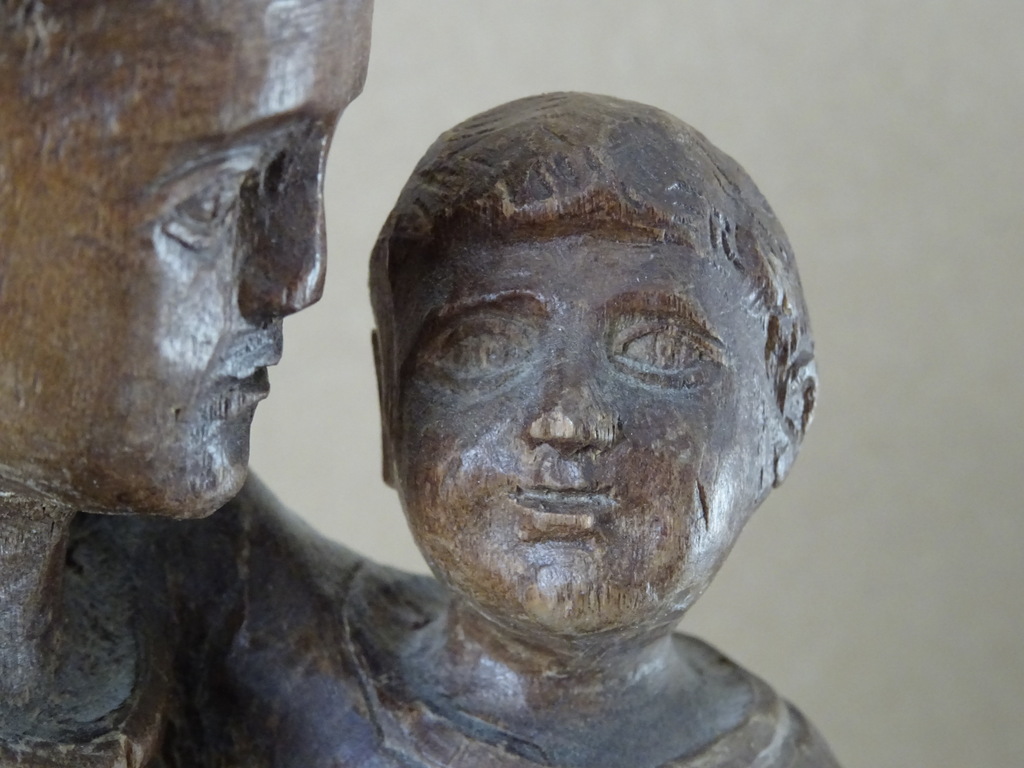 Houten beeld Heilige Antonius en Jezus 34cm - Afbeelding 5