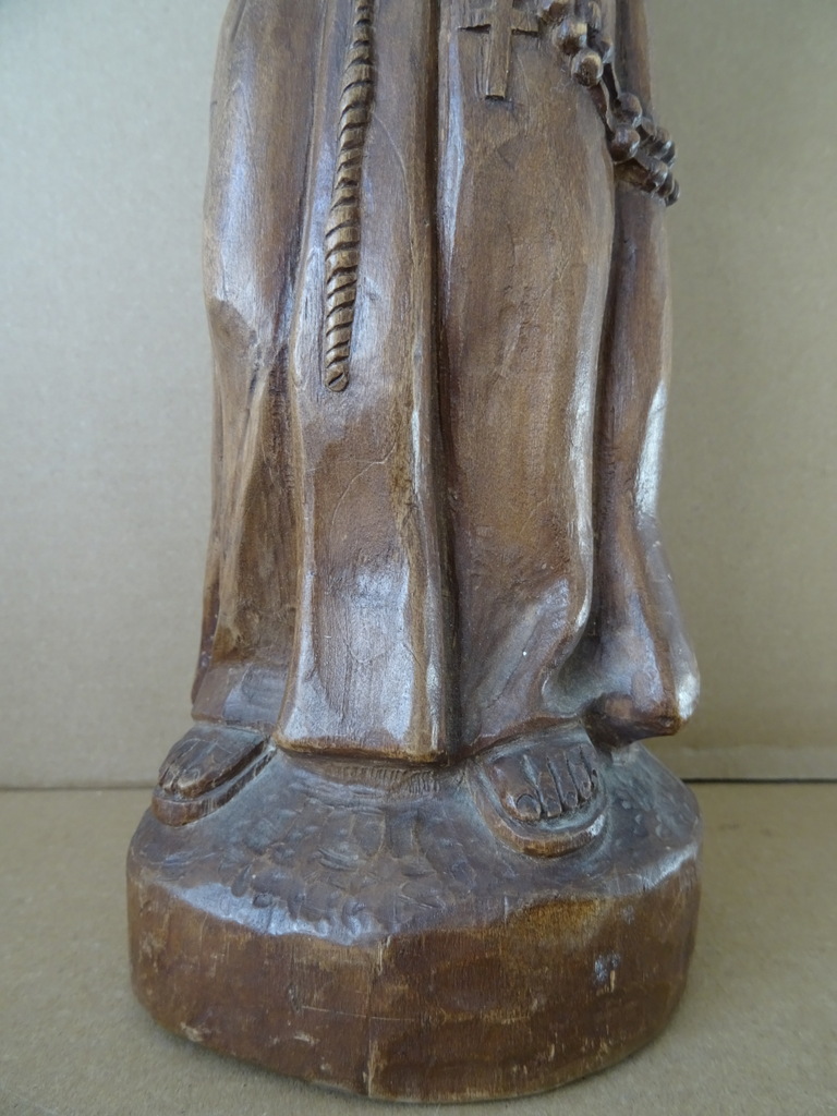 Houten beeld Heilige Antonius en Jezus 34cm - Afbeelding 7