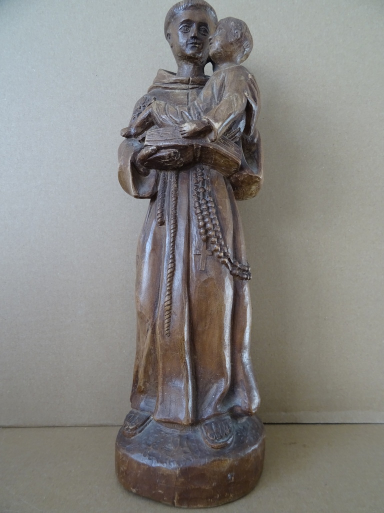 Houten beeld Heilige Antonius en Jezus 34cm - Afbeelding 24