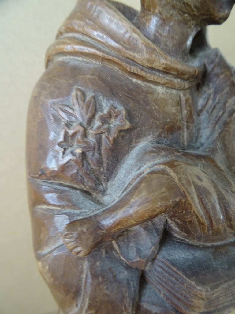 Houten beeld Heilige Antonius en Jezus 34cm - Afbeelding 27