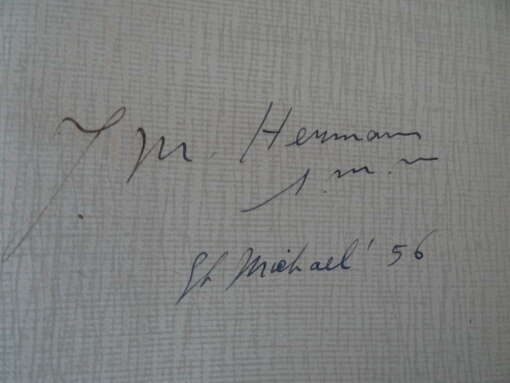 Dr. J.M. Hermans S.M.M. Maria's Middelaarschap gesigneerd