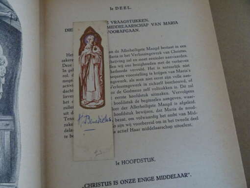 Dr. J.M. Hermans S.M.M. Maria's Middelaarschap gesigneerd