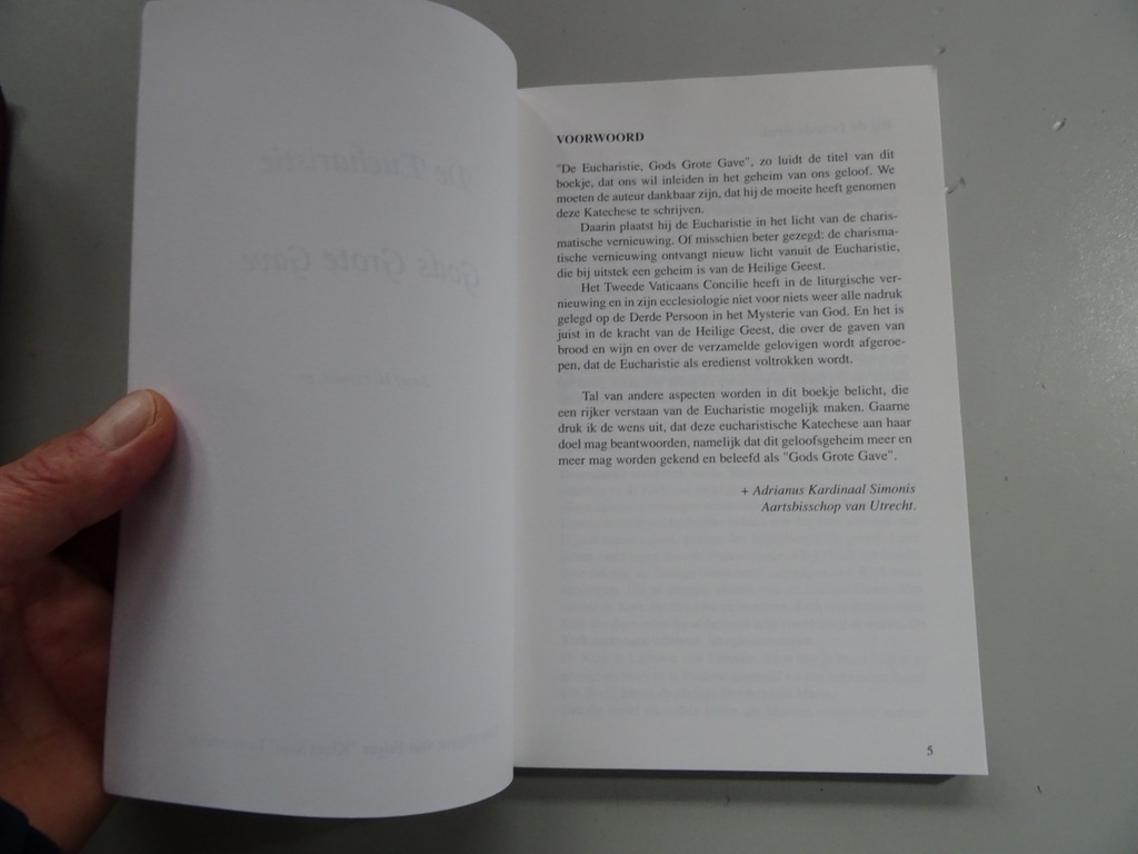 Jozef Horsthuis pr. De Eucharistie Gods Grote Gave - Afbeelding 3