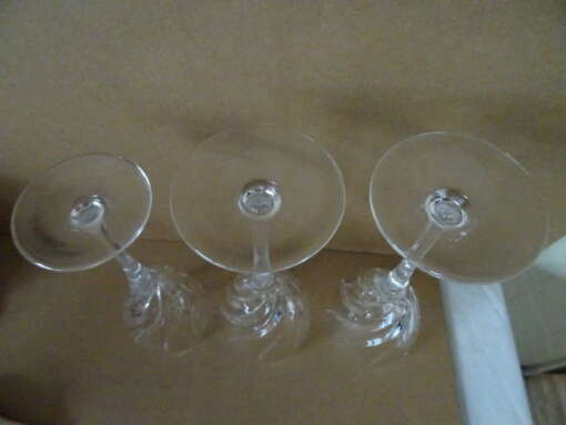 Drie kristallen glazen Wedgwood Toscane