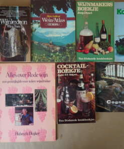 Collectie boekjes over wijn