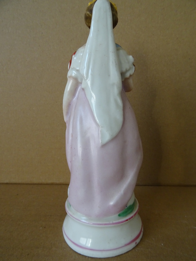 Antiek porseleinen beeld dame - Afbeelding 7