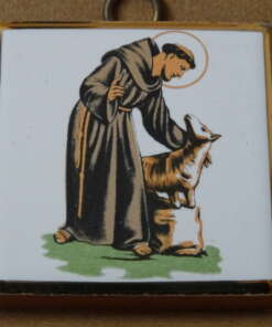 Miniatuur tegeltje Heilige Franciscus