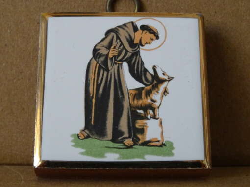 Miniatuur tegeltje Heilige Franciscus