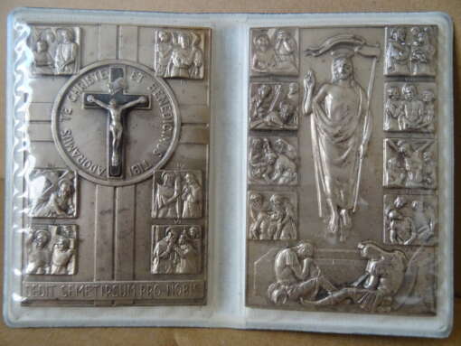 Antiek zilveren icoontjes kruiswegstaties