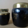 Vintage sigaretten pot en aansteker