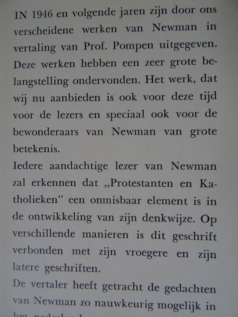 John Henry Newman Protestanten en katholieken John Henry Newman Protestanten en katholieken