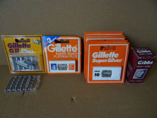 Collectie vintage Gilette scheermesjes
