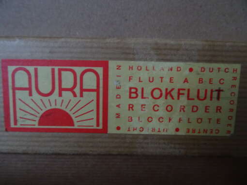 Vintage blokfluit Aura recorder