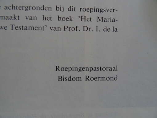 Bisdom Roermond Oorzaak onzer blijdschap