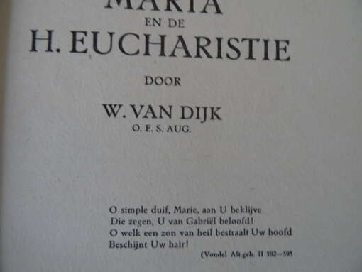 W. van Dijk Maria en de H. Eucharistie
