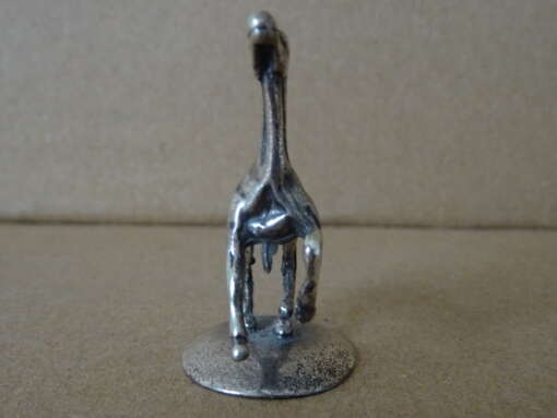Vintage zilveren miniatuur paard 4cm sigarettendover