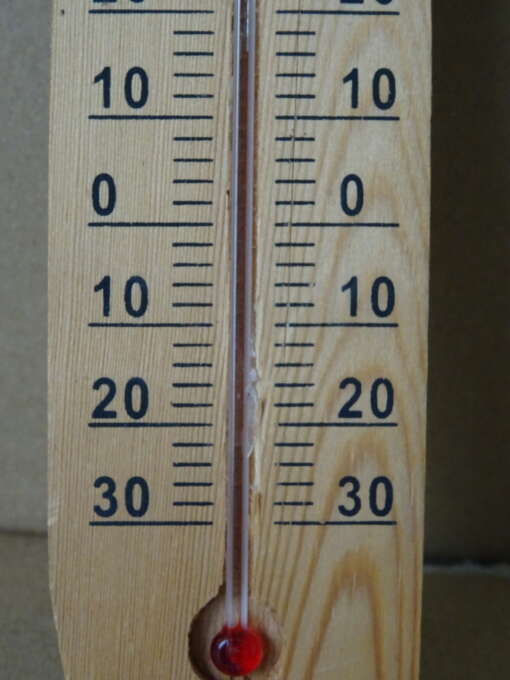 Vintage houten thermometer