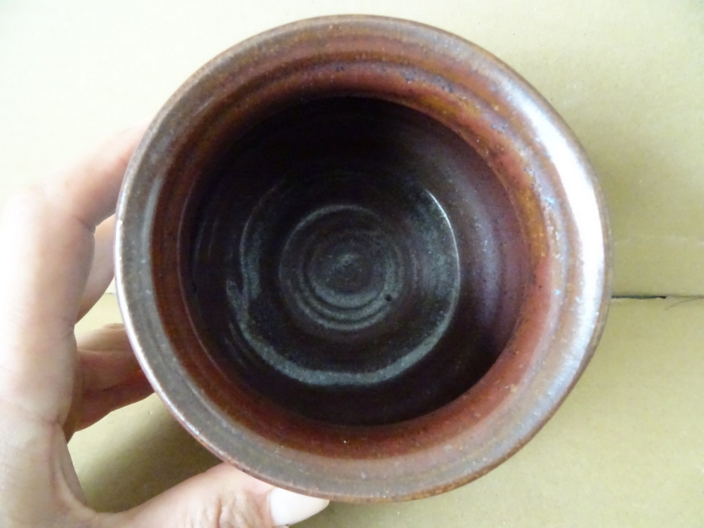 Vintage aardewerk vaas 12cm handgemaakt Vintage aardewerk vaas 12cm handgemaakt