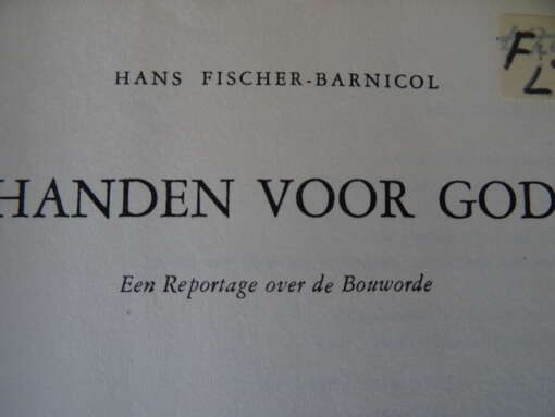 Hans Fischer-Barnicol Handen voor God