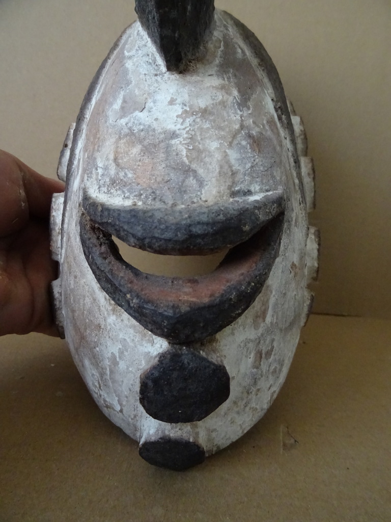 Houten Igbo masker Nigeria - Afbeelding 8