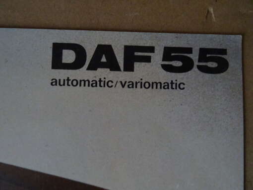 Promotieboekje Daf 55 automatic / variomatic