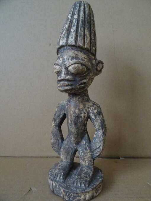 Vintage Yoruba ibeji beeldje Nigeria 27cm
