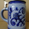 Vintage Duitse bierpul met deksel