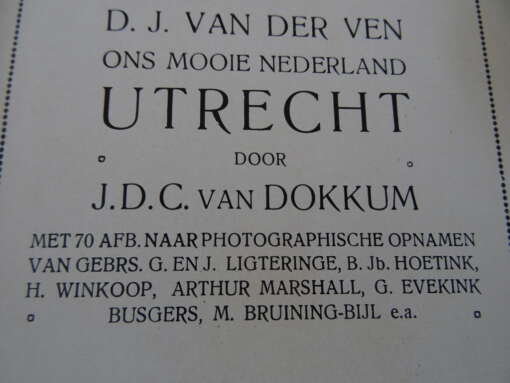 D.J. van der Ven Ons mooie Nederland Utrecht