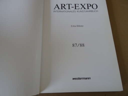 Erika Billeter Art-Expo 87/88 Internationales Kunstjahrbuch