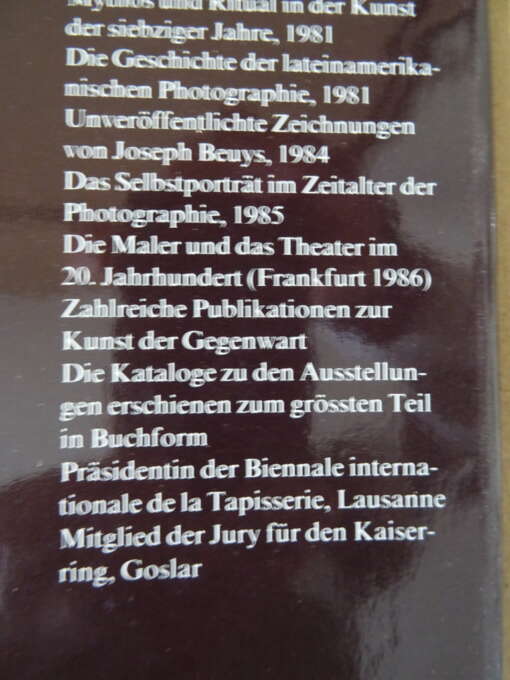 Erika Billeter Art-Expo 87/88 Internationales Kunstjahrbuch