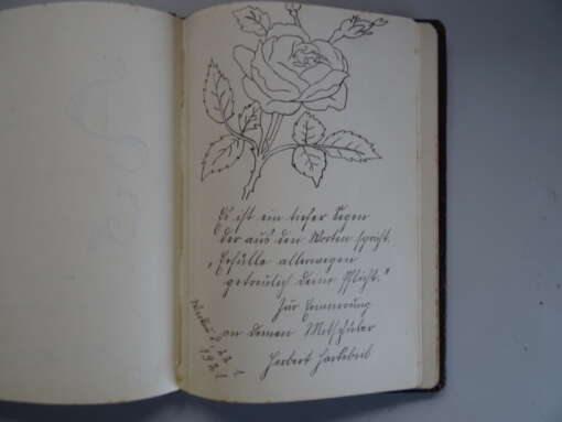 Antiek poesiealbum uit 1919