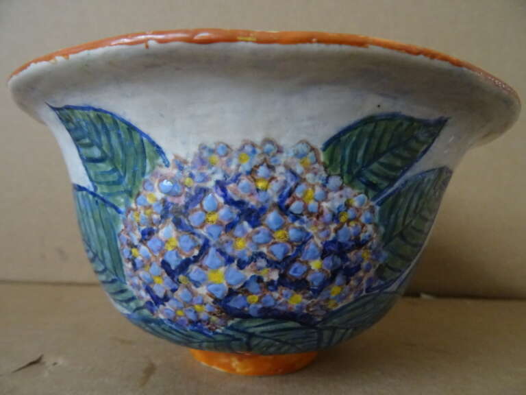 Aardewerk kom klapmuts model