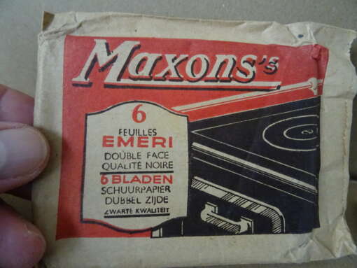 Vintage Maxons's schuurpapier