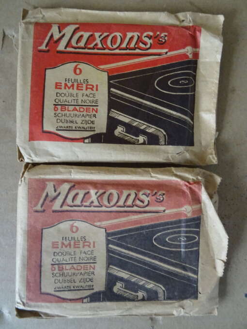 Vintage Maxons's schuurpapier