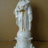 Antiek verguld porseleinen Mariabeeld 24cm