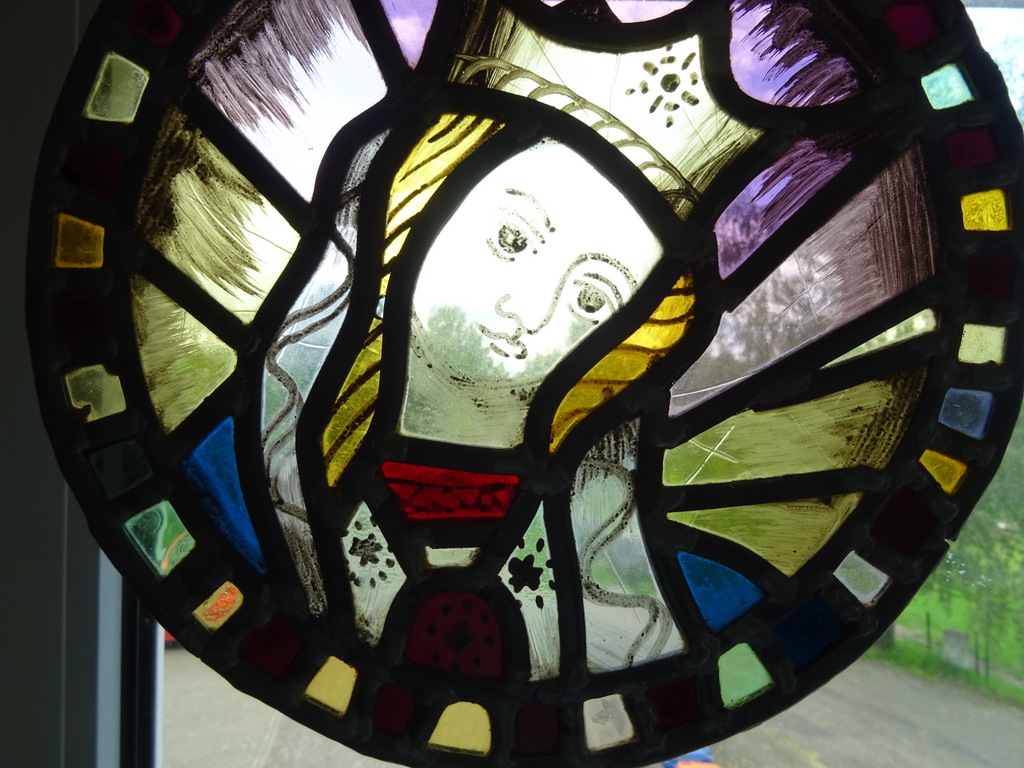 Antiek glas in lood Heilige Maria Sterre der Zee - Afbeelding 3