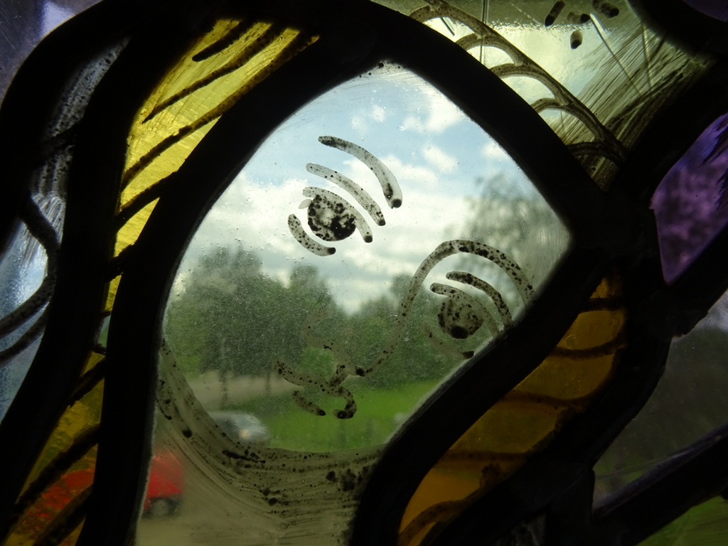 Antiek glas in lood Heilige Maria Sterre der Zee - Afbeelding 4