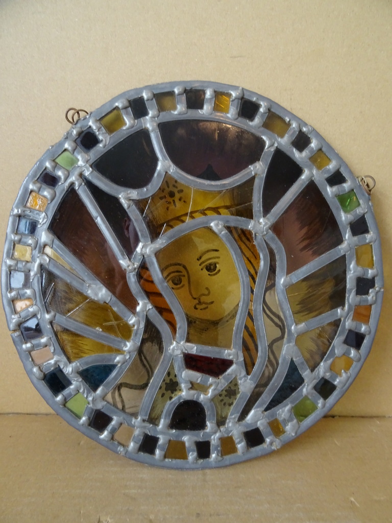 Antiek glas in lood Heilige Maria Sterre der Zee - Afbeelding 6