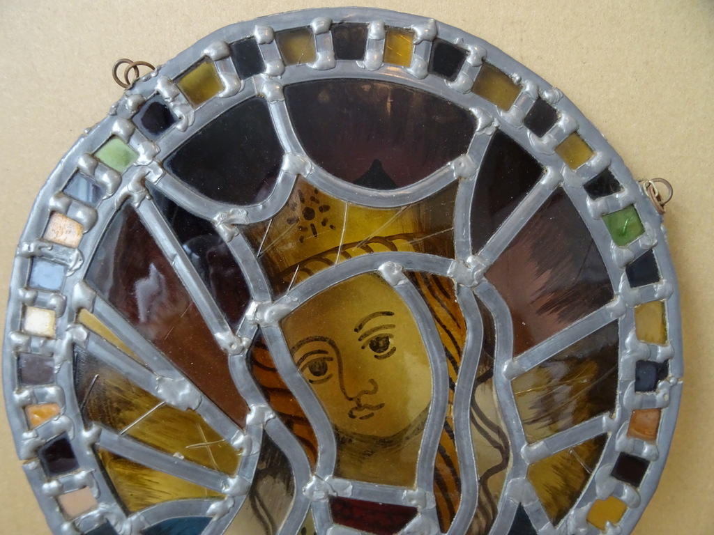 Antiek glas in lood Heilige Maria Sterre der Zee - Afbeelding 10