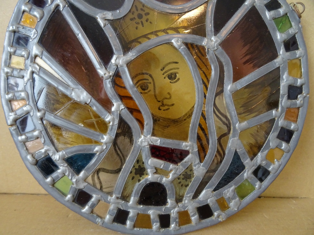 Antiek glas in lood Heilige Maria Sterre der Zee - Afbeelding 11
