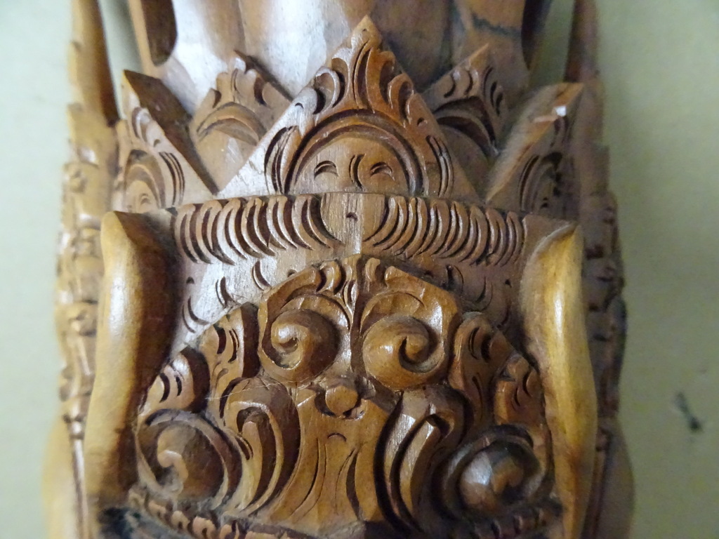 Houten Barong masker Indonesië 38cm - Afbeelding 4
