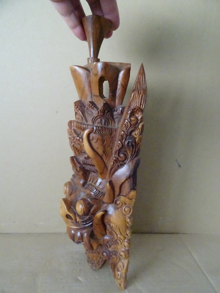 Houten Barong masker Indonesië 38cm - Afbeelding 8