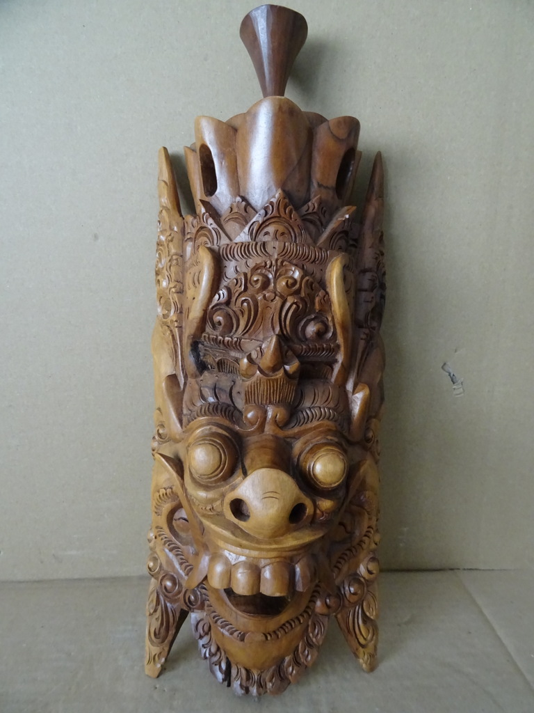 Houten Barong masker Indonesië 38cm - Afbeelding 9