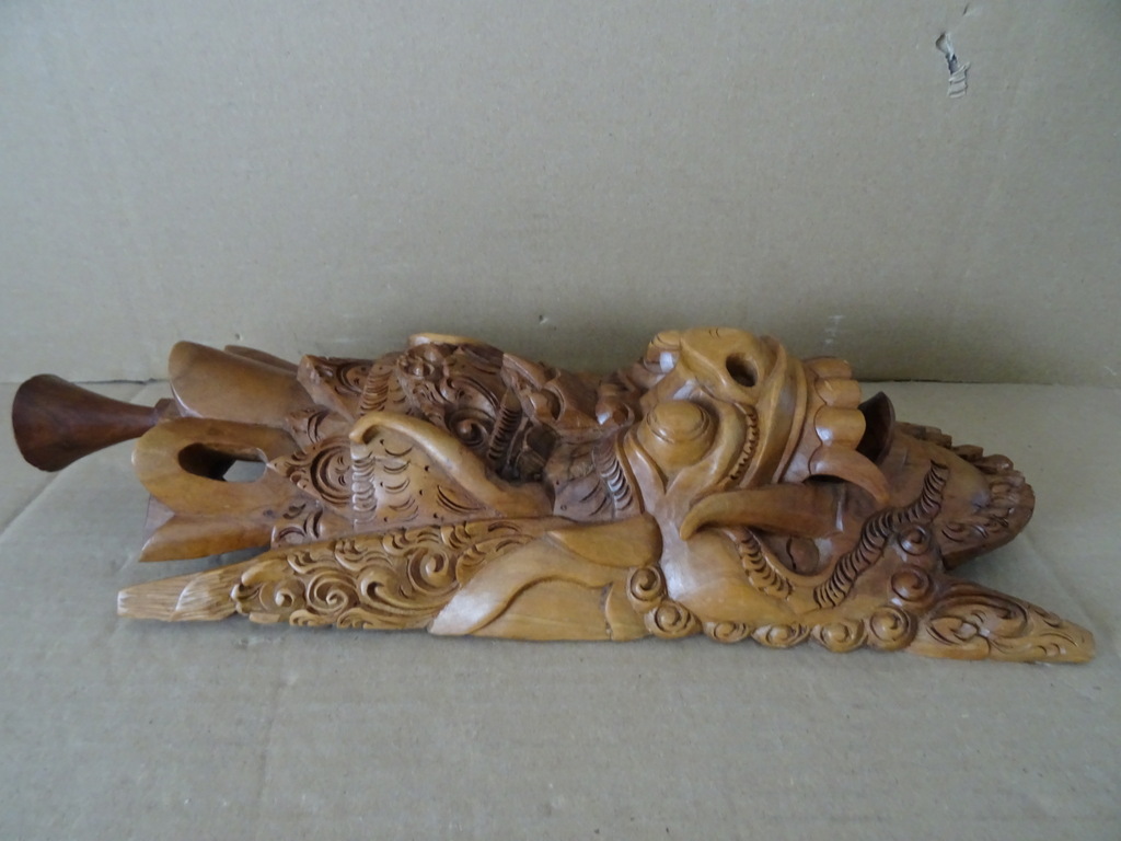 Houten Barong masker Indonesië 38cm - Afbeelding 10