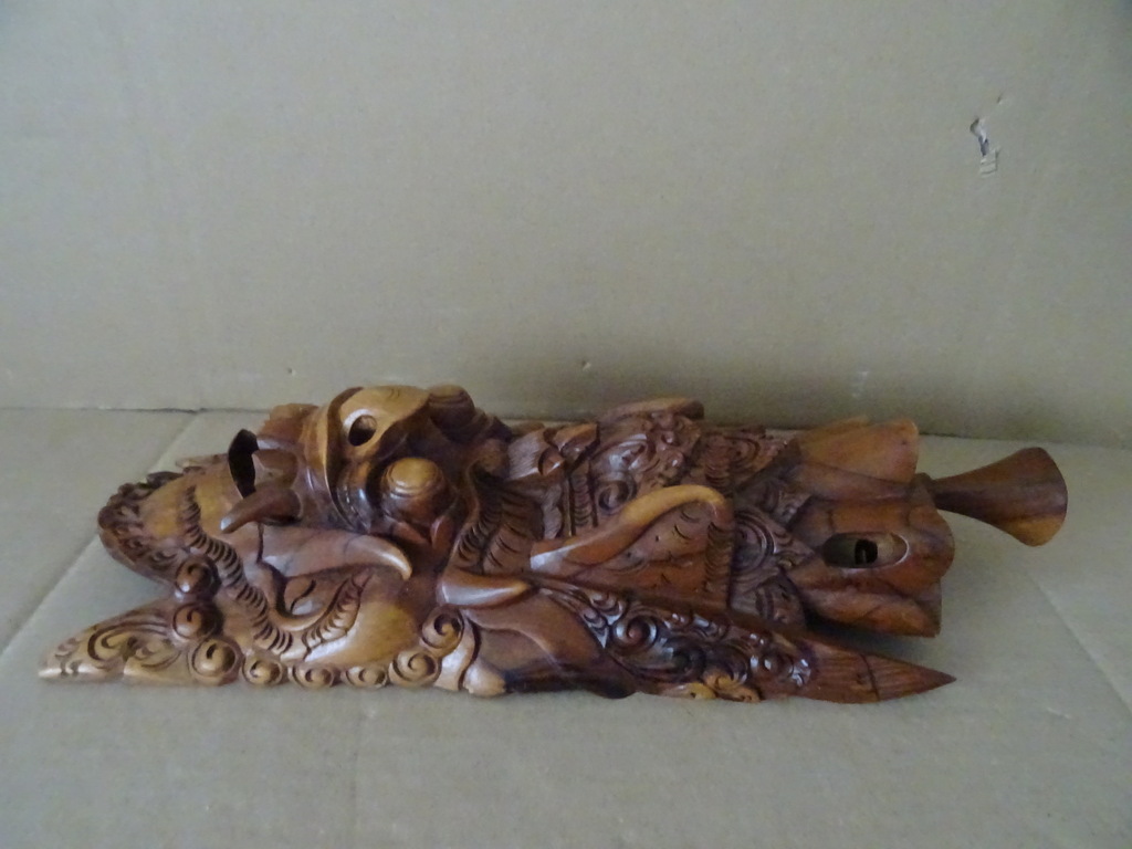 Houten Barong masker Indonesië 38cm - Afbeelding 12
