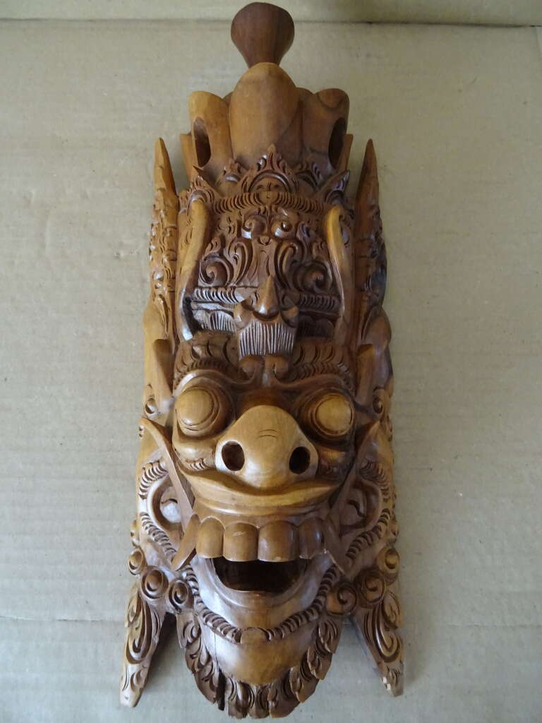 Houten Barong masker Indonesië 38cm - Afbeelding 14
