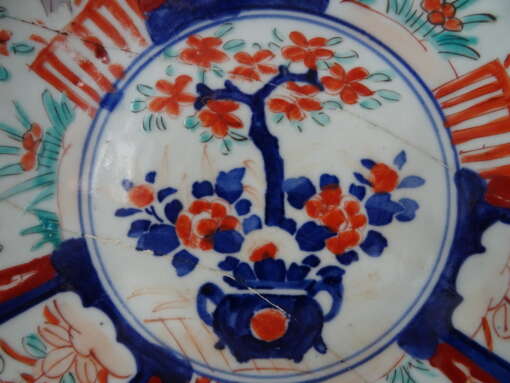 19-eeuws Japans Imari wandbord 29cm