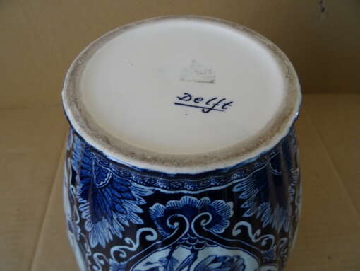 Antieke vaas Petrus Regout & Co 24cm