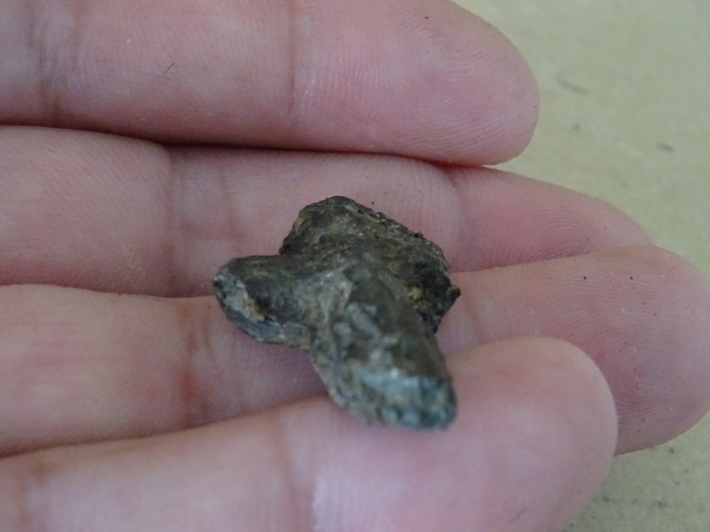 Bodemvondst 18e-eeuws bronzen kruisje Bodemvondst 18e-eeuws bronzen kruisje