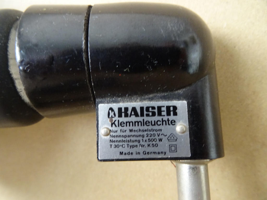 Vintage designlamp Kaiser klemlamp Bauhaus stijl Vintage designlamp Kaiser klemlamp Bauhaus stijl